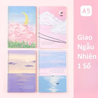Sổ Tay A5 Ghi Chép Cute Ghi Chú Dễ Thương Mini Học Sinh Phong Cảnh VPS19