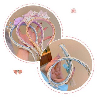 Vương miện nơ bím tócFrozen Elsa dành cho bé gái - phụ kiện tóc cá tính