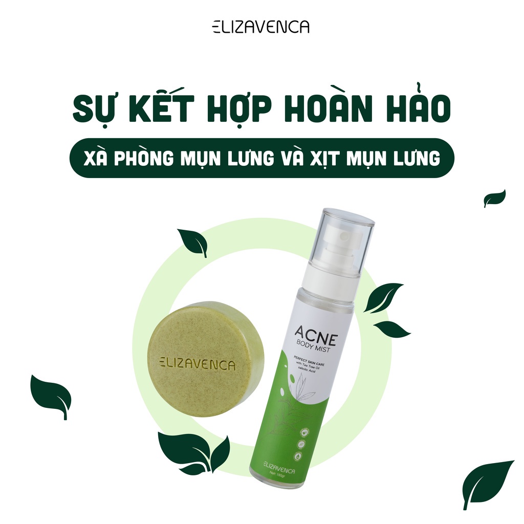 [Combo 2 Chai] Xịt giảm mụn lưng, viêm nang lông Elizavenca