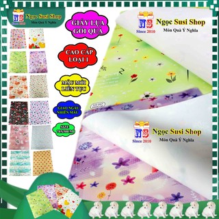 [CAO CẤP] 5 GIẤY LỤA  GÓI QUÀ LOẠI TỐT SIZE 70X50CM DÙNG ĐỂ GÓI HỘP QUÀ TRANG TRÍ - GIẤY GÓI QUÀ SIÊU ĐẸP