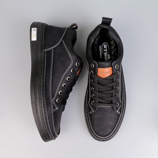 [ NEAN SHOES ] Giày Sneaker Nam Cổ Lửng Da Nappa Cao Cấp Đế Cao Su Đúc 3 Màu Nâu Đen Kem – NEAN Shoes