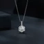 Vòng cổ Bamoer VVS1 bằng bạc 925 đính đá carat moissanite cao cấp thích hợp làm quà tặng cho nam và nữ MSN007