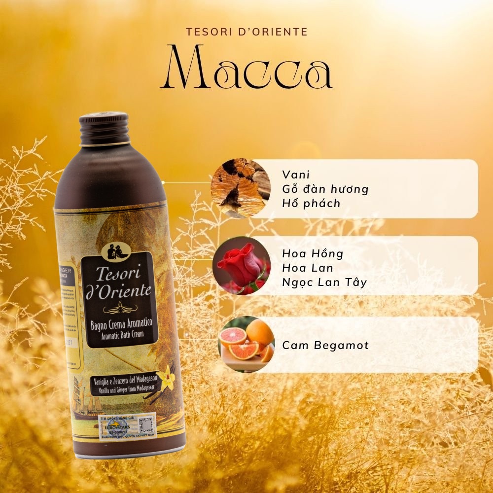 Sữa tắm nước hoa Ý Tesori d'Oriente chính hãng 500ml hương thơm lưu trữ cả  ngày kèm vòi | Shopee Việt Nam