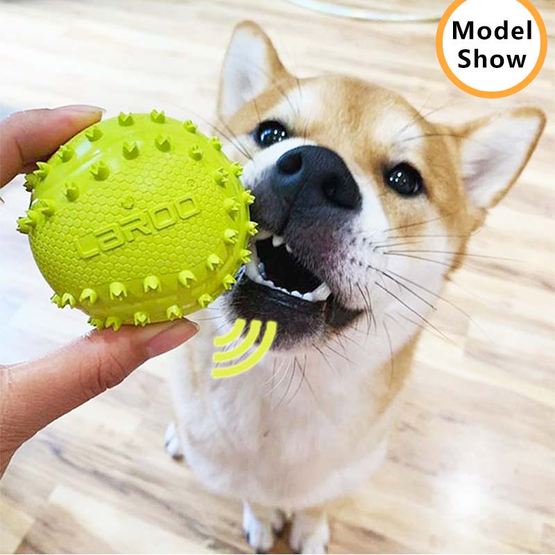 HamshMoc Squeaky Chó Đồ Chơi Thú Cưng Cao Su Bền Răng Hàm Nhai Bóng Có Âm Thanh Cho Tương Tác Ném Huấn Luyện Fetch Đồ Chơi