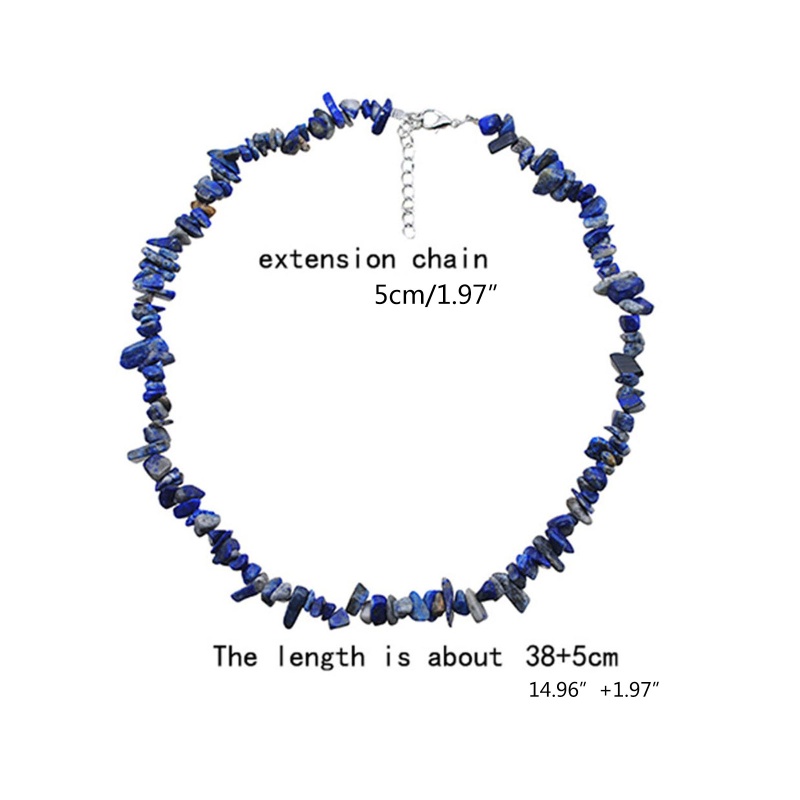 Bohemian Seaside Beach Style Shaped Gravel Amethyst Clavicle Chain Female Choker