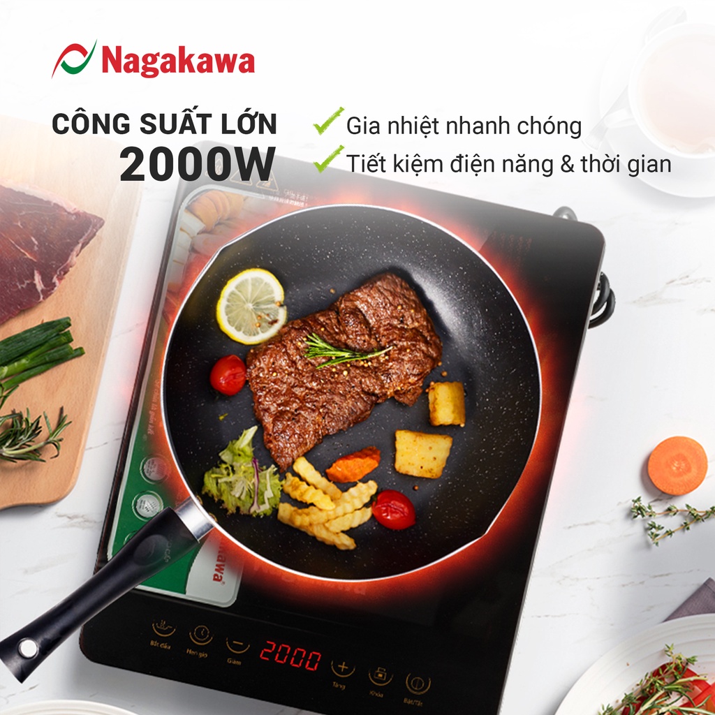 Ảnh Bếp Điện Từ Đơn Nagakawa NAG0704 (2000W) - Kèm nồi lẩu - Bảo hàng 12 tháng - Hàng chính hãng 2