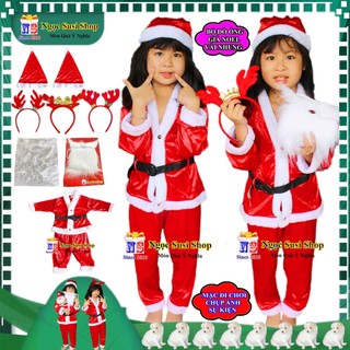ĐỒ NOEL CHO BÉ TỪ 1 - 10 TUỔI CHẤT VẢI NHUNG LOẠI 1 - QUẦN ÁO ÔNG GIÀ NOEL CHO BÉ