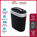 Máy huỷ tài liệu mini cắt giấy tự động 8 tờ/lần nhập khẩu Silicon PS-508M- Huỷ đinh kẹp, Huỷ cards, huỷ CD/ DVD — ảnh 1