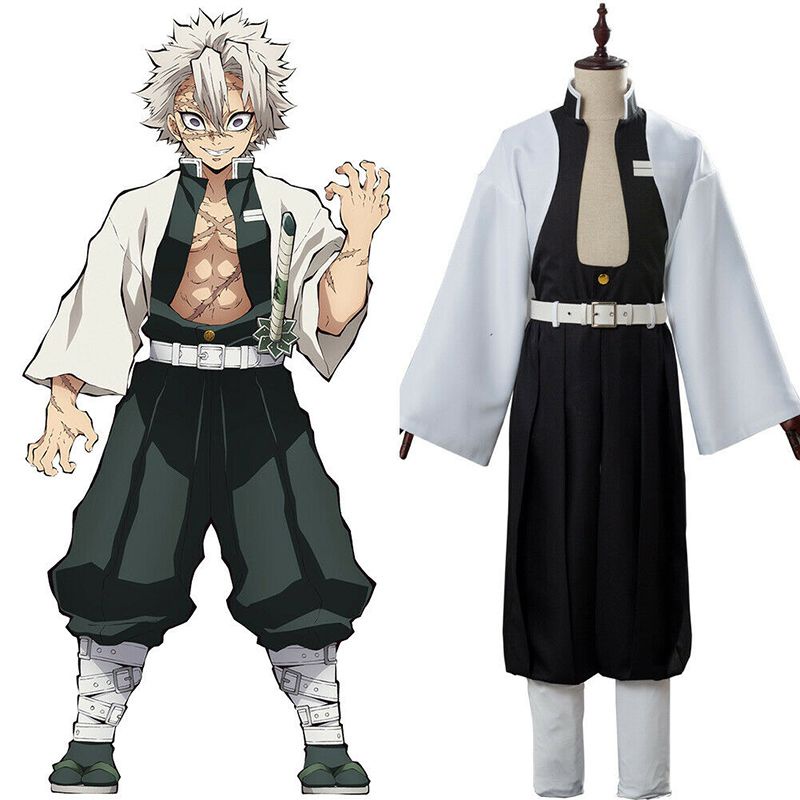 Tuyệt Đẹp Demon Slayer Kimetsu No Yaiba Gió Trụ Sanemi Shinazugawa Cosplay Bộ Trang Phục Người Hâm Mộ Cho Anime