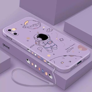 ốp lưng iPhone x iPhone xs iPhone xr iPhone xs max Ốp Điện Thoại Silicone TPU In Hình Phi Hành Gia Kèm Dây Đeo Cho iPhone x iPhone xs iPhone xr iPhone xs max