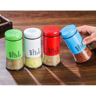 Dụng cụ đựng tiêu nắp nhiều lỗ thủy tinh + nhựa pp  - Dụng Cụ Rắc Gia Vị