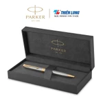Bút bi, bút ký cao cấp mạ vàng Parker Sonnet, chất liệu kim loại, thân đen nhám, ngòi 1,0mm, có túi giấy quà tặng — ảnh 4