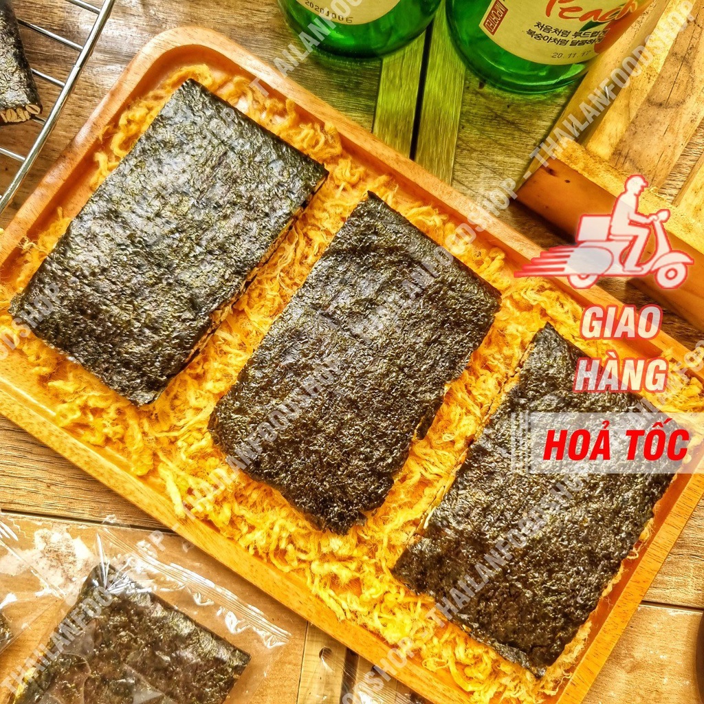 Rong Biển Kẹp Hạt Dinh Dưỡng Chà Bông - Snack Rong Biển HQ Túi 500Gr ...