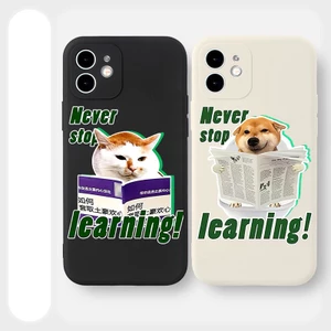 Ốp lưng iphone Cún cưng learning dễ thương ip 6/6splus/7plus/8/8plus/xr/xs/12/13/14pro/max/plus/promax tr519
