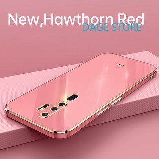 Ốp Điện Thoại Mềm Viền Thẳng Màu Trơn 6D Cho Oppo A9 2020 A5 2020 A11 A11X