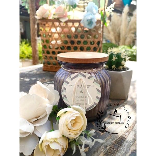 [Xuất xịn] Nến thơm candle cup cao cấp, VNXK hàng xuất Mỹ xịn,  hãng Natural Essential, hủ to đùng thơm dã man
