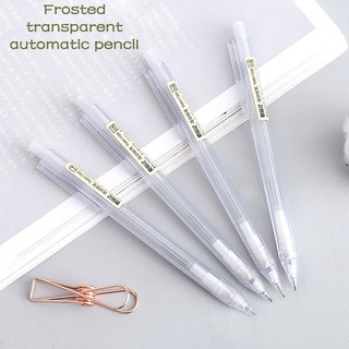 Bút Chì Bấm Tự Động HB 0.5 / 0.7mm Trong Suốt Thiết Kế Đơn Giản Cho Học Sinh