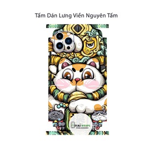 Tấm dán Skin Mặt Sau Mèo Thần Tài M02 FULL VIỀN Dành Cho 14prm, 13prm , 12prm , 11prm , ip11 , ip12 , ip13 - FukiShop