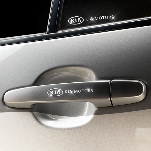 [KIA MOTOR] Miếng decal dán trang trí xe ô tô đẹp, tem kim loại chìm in logo hãng xe kia