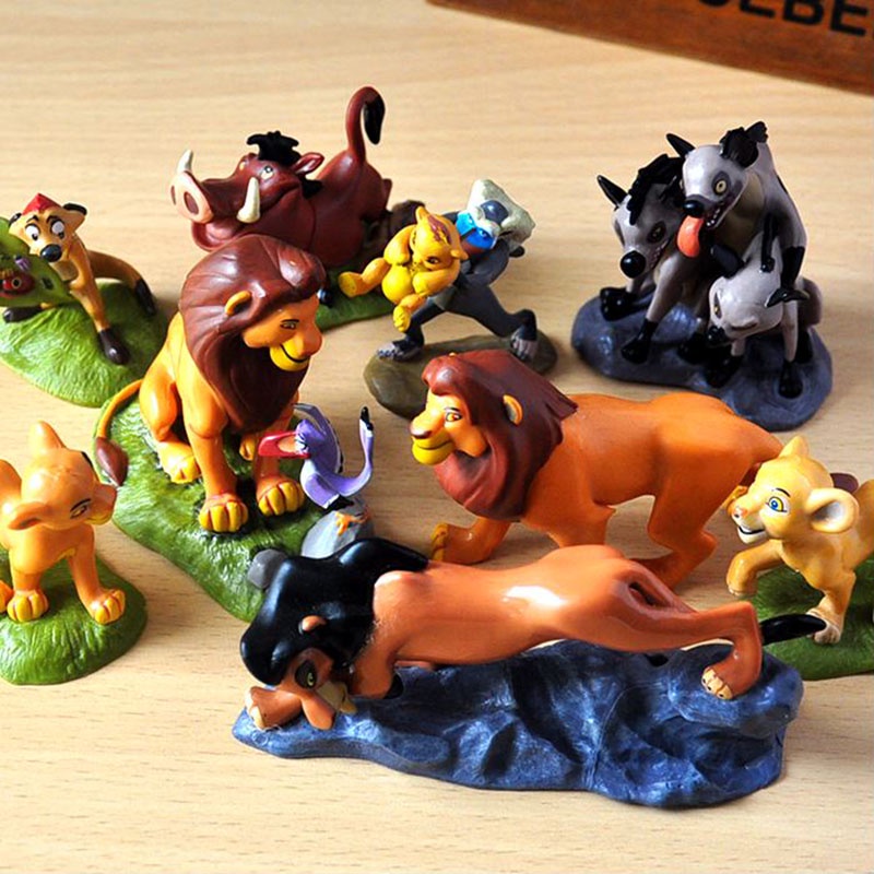 Vua Sư Tử Nhân Vật Bộ Sưu Tập Phim Simba Đồ Chơi Búp Bê 9 Cái / bộ Bánh Topper