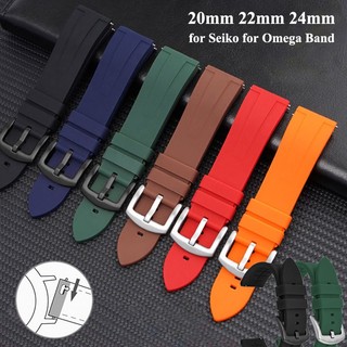 Dây Đeo Đồng Hồ Bằng Cao Su Silicon Mềm 20mm 22mm 24mm Tháo Gỡ Nhanh Thông Dụng Cho Nam Và Nữ