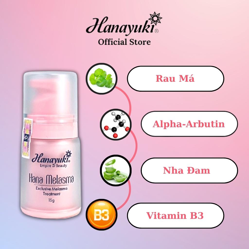 Ảnh Serum Nám Hanayuki Melasma, Hana Melasma Serum Mờ Nám Tàn Nhang Hanayuki Chính Hãng 30g 3