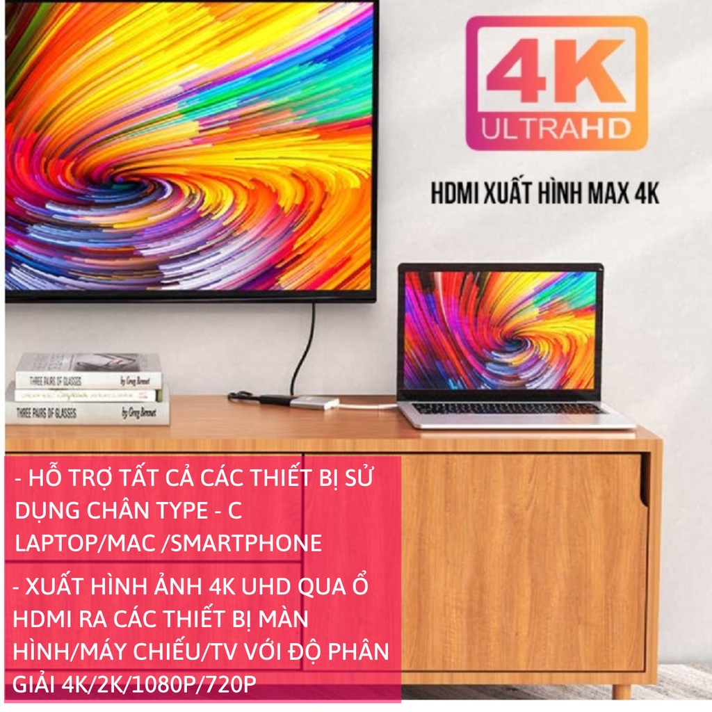 Hub Type C 3in1 hỗ trợ Samsung Dex  - Cổng chuyển đổi HUB USB Type-C to HDMI,  USB 3.0, PD Type-C cho Laptop, Điện thoại | BigBuy360 - bigbuy360.vn
