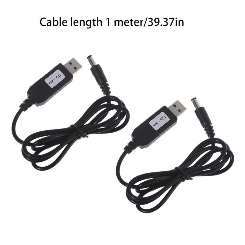 Cáp Chuyển Đổi qc3 0 usb 5 * 2 1mm 9v 12v Cho Máy Lọc Không Khí Xe Hơi