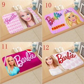Màu Hồng Công Chúa Disney Barbie Trẻ Em Quà Tặng Sinh Nhật Phổ Biến Thảm Lót Sàn In Thảm Cửa Cho Phòng Tắm Nhà Bếp Lối Vào Thảm Trang Trí Nhà Cửa Thảm Sàn Chống Trượt 60x40cm