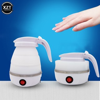 Ấm đun nước gia đình 600ml du lịch silicone gấp ấm đun nước điện ấm đun nước di động