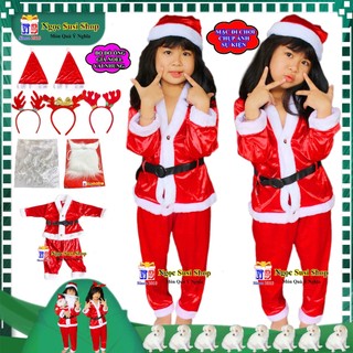 BỘ ĐỒ NOEL CHO BÉ CHẤT NHUNG CAO CẤP TỪ 1 - 10 TUỔI CỰC ĐẸP MẶC DI CHƠI CHỤP ẢNH SIÊU CƯNG