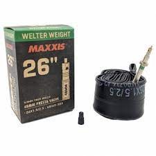 Ruột Xe Đạp 26×1.5/2.5 48mm Van Lớn (Schrader) MAXXIS Bicycle Tube Welter Weight