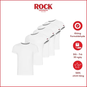 Combo 5 áo thun cotton ROCK 5076 thấm hút tốt, bo ngực, mạnh mẽ, cá tính mặc nhà, mặc lót, tập gym