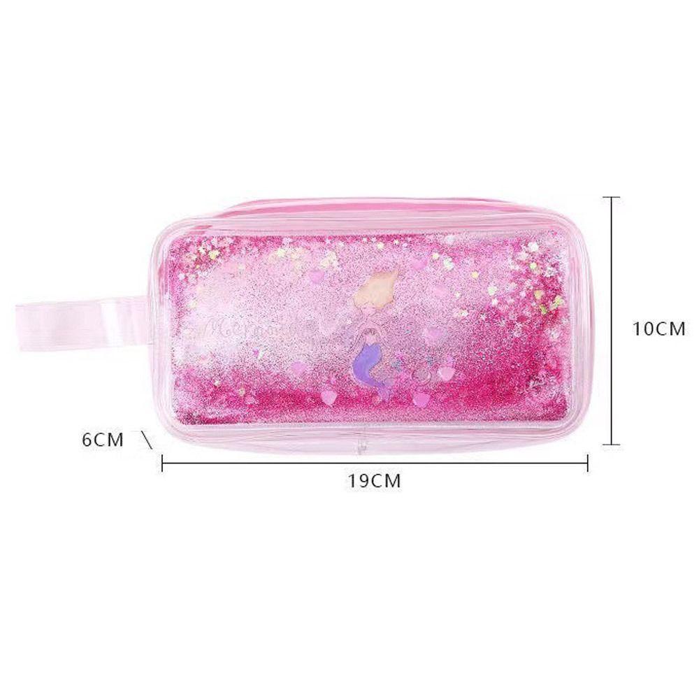 Túi đựng bút chì HIGHVIEWLS, Bút chì Sequin hoạt hình, Túi đựng mỹ phẩm PVC dung tích lớn dễ thương