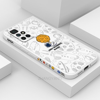 ốp lưng Redmi 10 Redmi 10 prime Ốp Điện Thoại Silicone TPU Mềm Họa Tiết Phi Hành Gia Có Dây Đeo Cho Redmi 10 Redmi 10 prime
