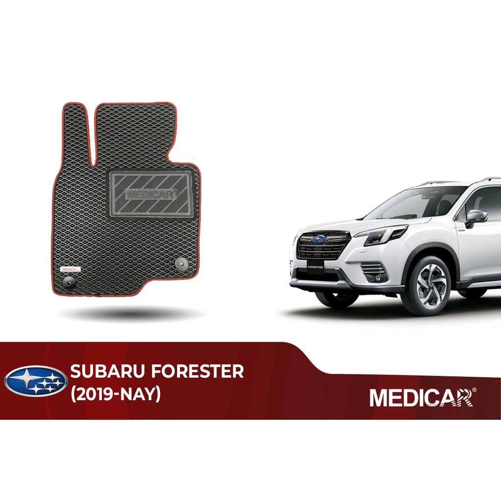 Thảm lót sàn ô tô Medicar xe Subaru Forester (2019 - Hiện tại) - chống nước, không mùi, ngăn bụi bẩn
