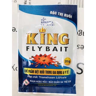 Thuốc diệt ruồi không mùi King Fly Bait 20gr diệt ruồi trong nhà hiệu quả