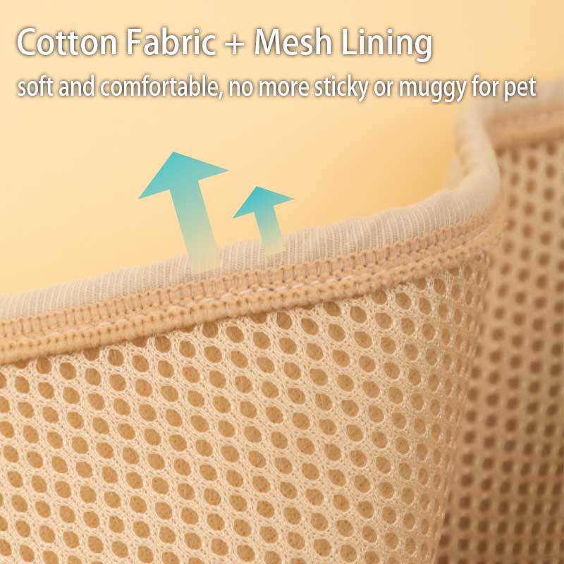 HamshMoc Cat Dog Sling Carrier Hands Free Pet Vai Trước Ba Lô Có Thể Điều Chỉnh Thoải Mái Túi Cho Chó Con Du Lịch