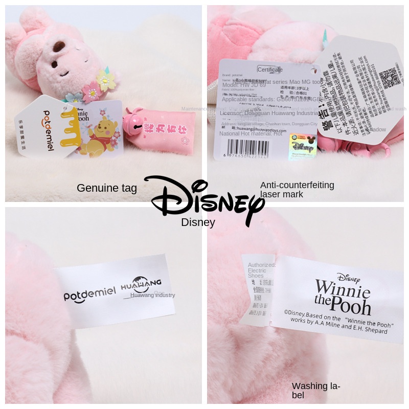 DISNEY Móc Khóa Gấu pooh Nhồi Bông Dễ Thương