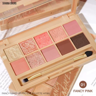 [Thái Lan- Kèm Cọ] Phấn Mắt Sivanna 10 Ô Fancy Peach Pro Eye HF180