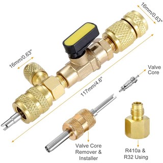 🔥Dụng Cụ Tháo Lõi Van R410A R22 Với Hai Kích Thước SAE 1 / 4 Và 5 / 16 Cổng R404A R407C R134A R12 R32 HVAC