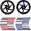 TOPTOOLCX Xe Máy Bánh Xe Dán Cho Phụ Kiện Xe Máy Vành Sọc Băng 17 "18" Tự Động Đề Can Xe Máy Vành Băng