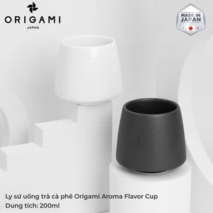 Volcano Ly sứ uống trà cà phê Origami Aroma Flavor Cup 200ml