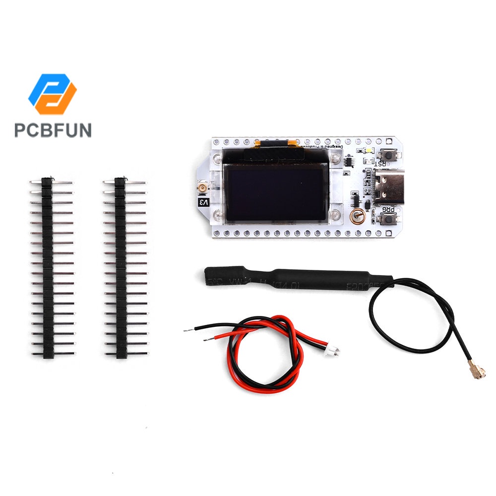 Carte De Développement ESP32 WiFi & Bluetooth LoRa 32 V3 Avec Écran OLED 0.96"