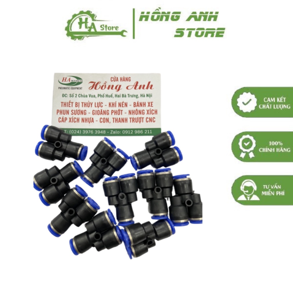 Cút Nối Y6 (PY6) Với 3 Đầu Cắm Nhanh Dạng Chữ Y Cho Dây Hơi Phi 6mm ...