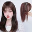 DELMER Tổng Hợp Đầu Tóc Giả Tóc Nối Dài Bao Tóc Trắng Tự Nhiên Nữ Kẹp Trong Vô Hình Nâu Giả Thẳng Tóc