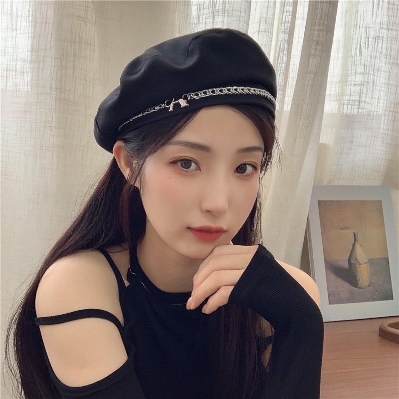 MŨ NỒI,BERET KAKI XỊN DÂY CHỮ A THỜI TRANG NAM NỮ