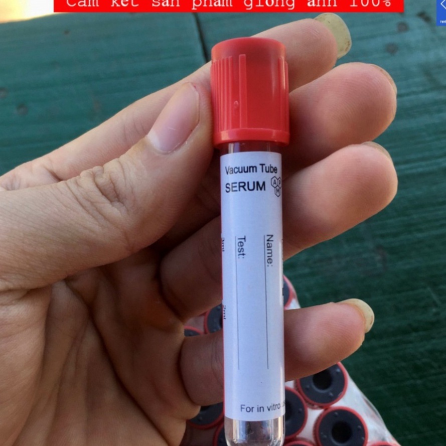 100 Ống nghiệm dùng cho PRP và PRF - không có chất chống đông (dung tích 4ml)