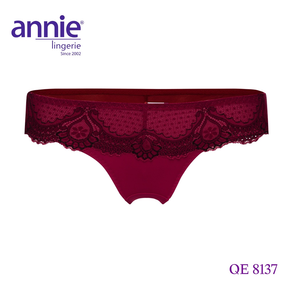 Quần lót nữ trơn phối ren cao cấp annie 8137 kiểu dáng trẻ trung, sexy, nữ tính, thoáng mát