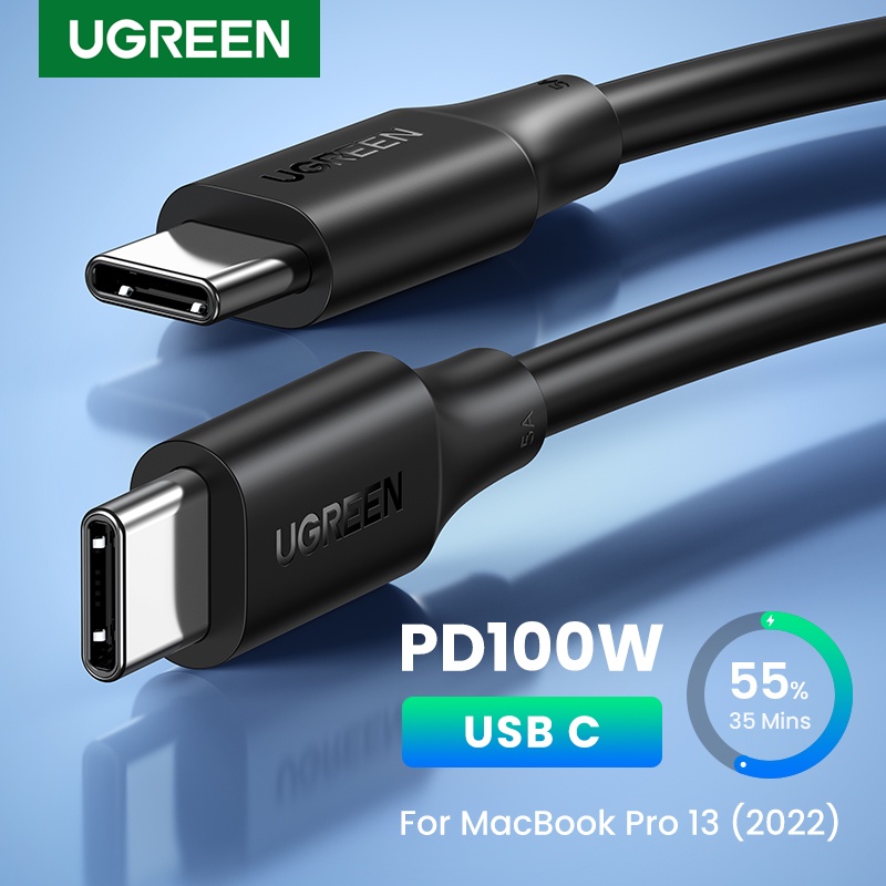 Cáp UGREEN 100W USB C sang USB C Cáp Sạc Nhanh PD 5A 100W Loại C Cáp Cho MacBook iPad Pro Sạc Nhanh PD USB C